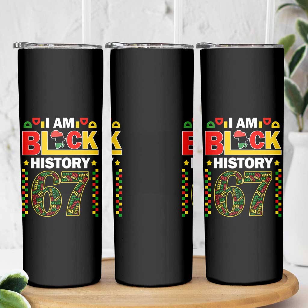 67 Meme Black History Month Skinny Tumbler African American Pride