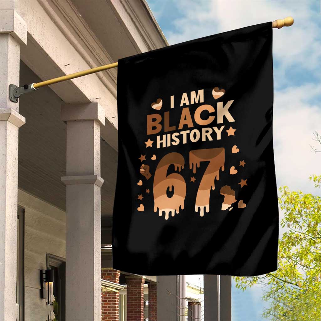 Funny Melanin Six Seven Meme Garden Flag African American Gift - Wonder Print Shop