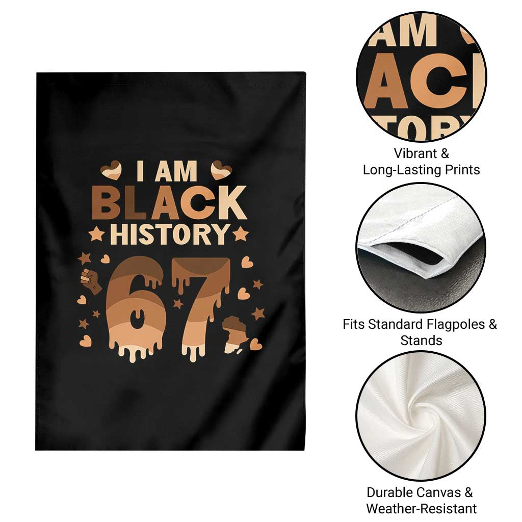 Funny Melanin Six Seven Meme Garden Flag African American Gift - Wonder Print Shop