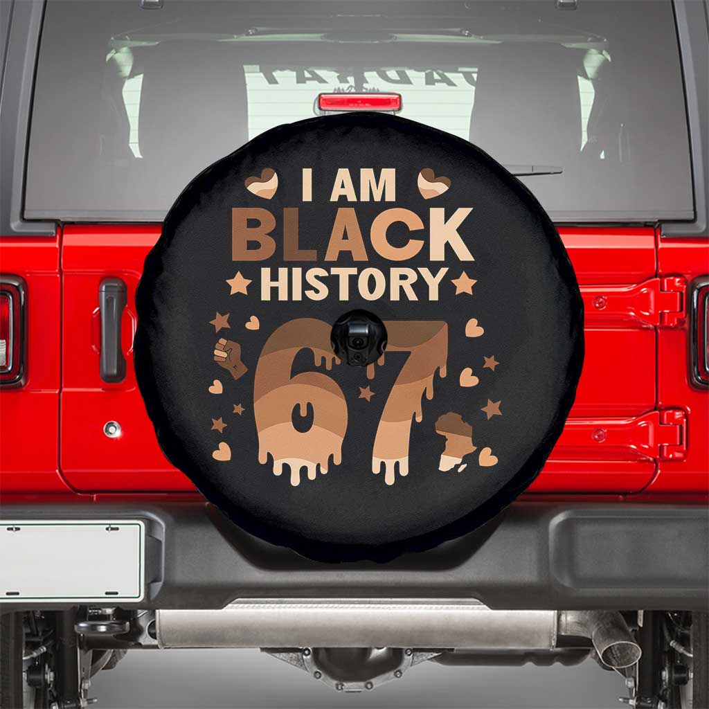 Funny Melanin Six Seven Meme Spare Tire Cover African American Gift - Wonder Print Shop
