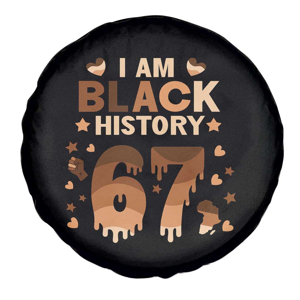 Funny Melanin Six Seven Meme Spare Tire Cover African American Gift - Wonder Print Shop