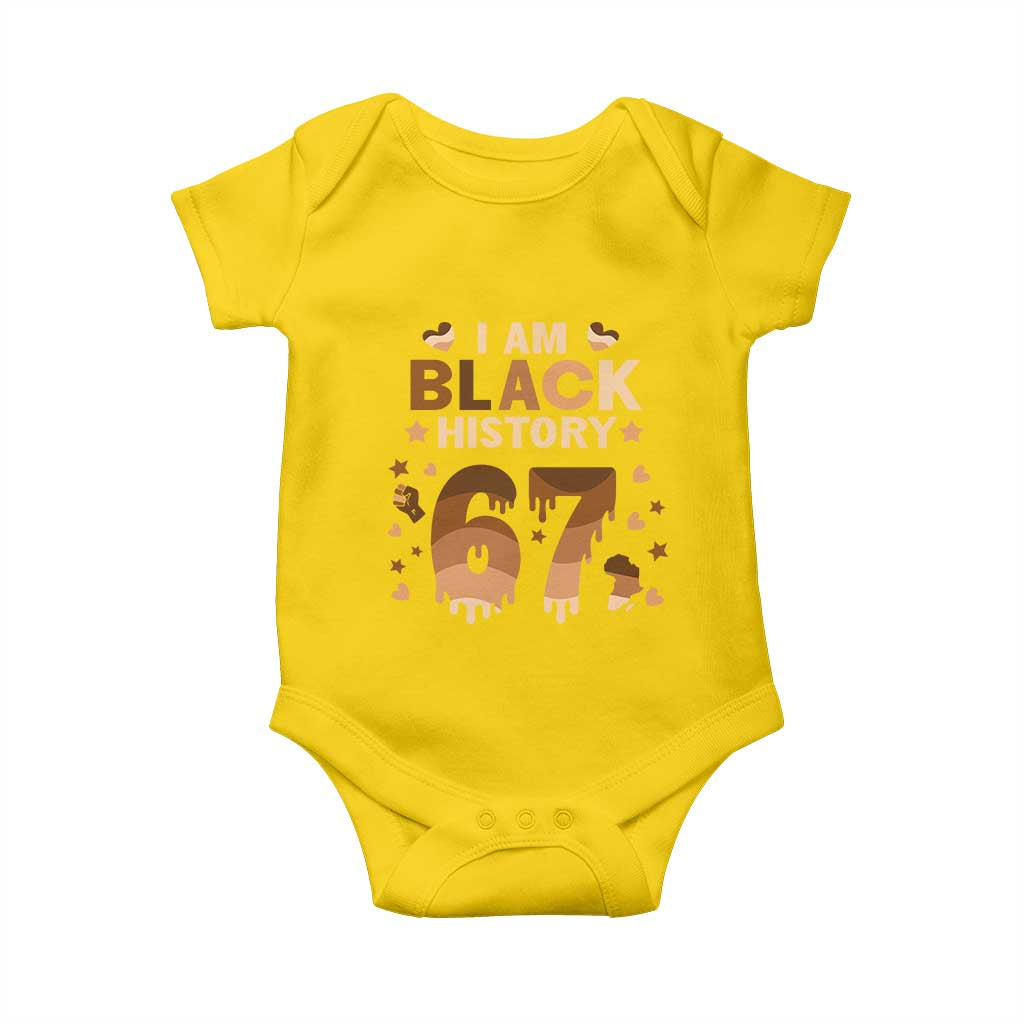 Funny Melanin Six Seven Meme Baby Onesie African American Gift - Wonder Print Shop