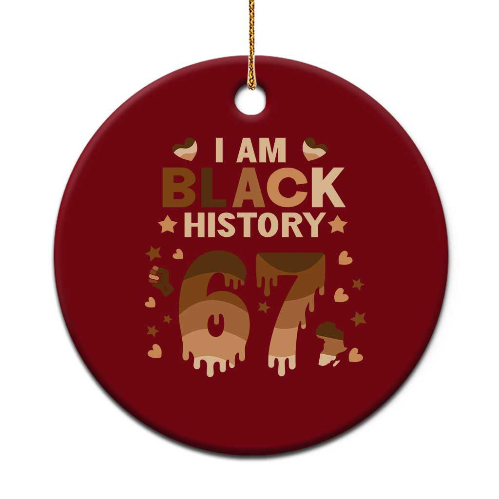 Funny Melanin Six Seven Meme Ceramic Ornament African American Gift - Wonder Print Shop