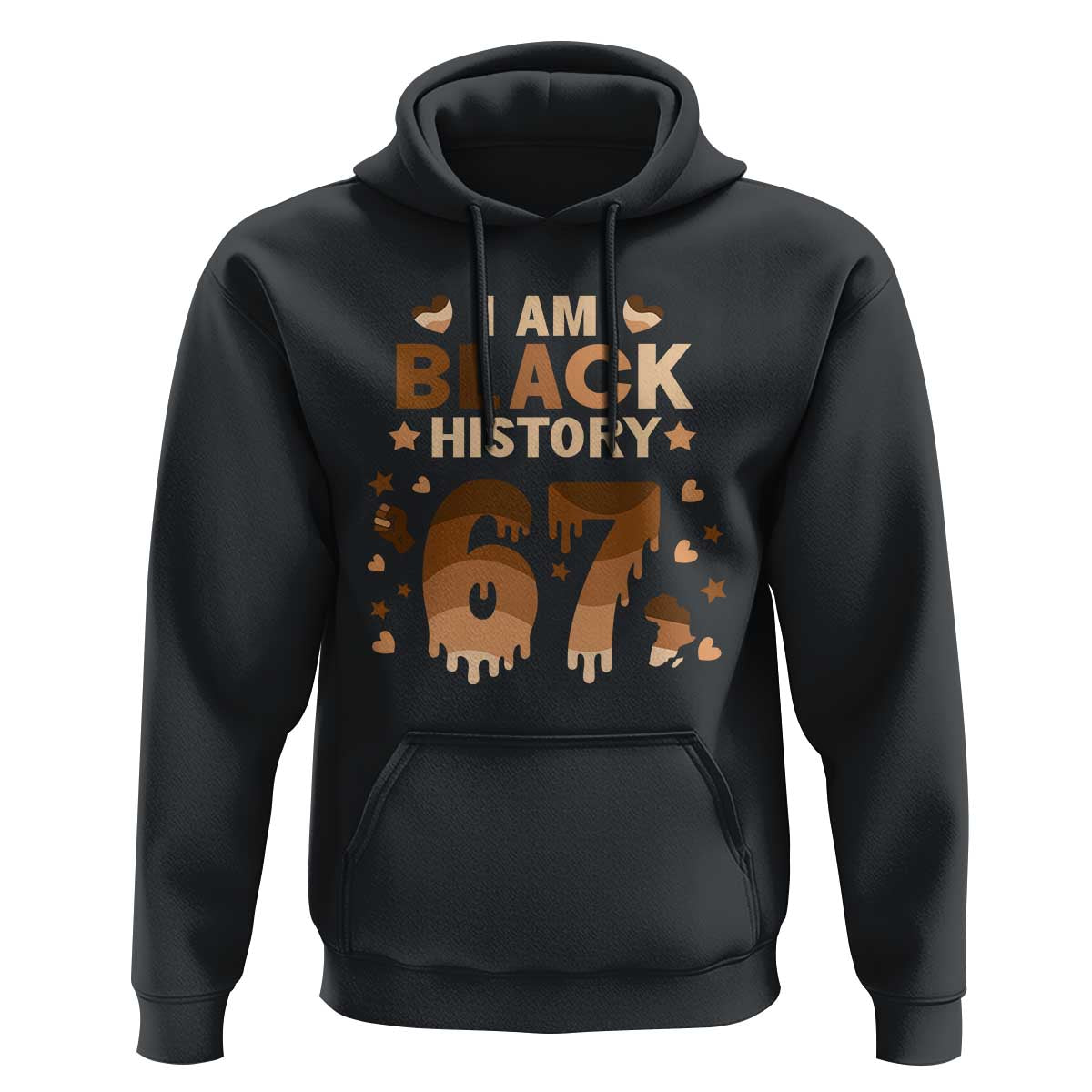 Funny Melanin Six Seven Meme Hoodie African American Gift - Wonder Print Shop