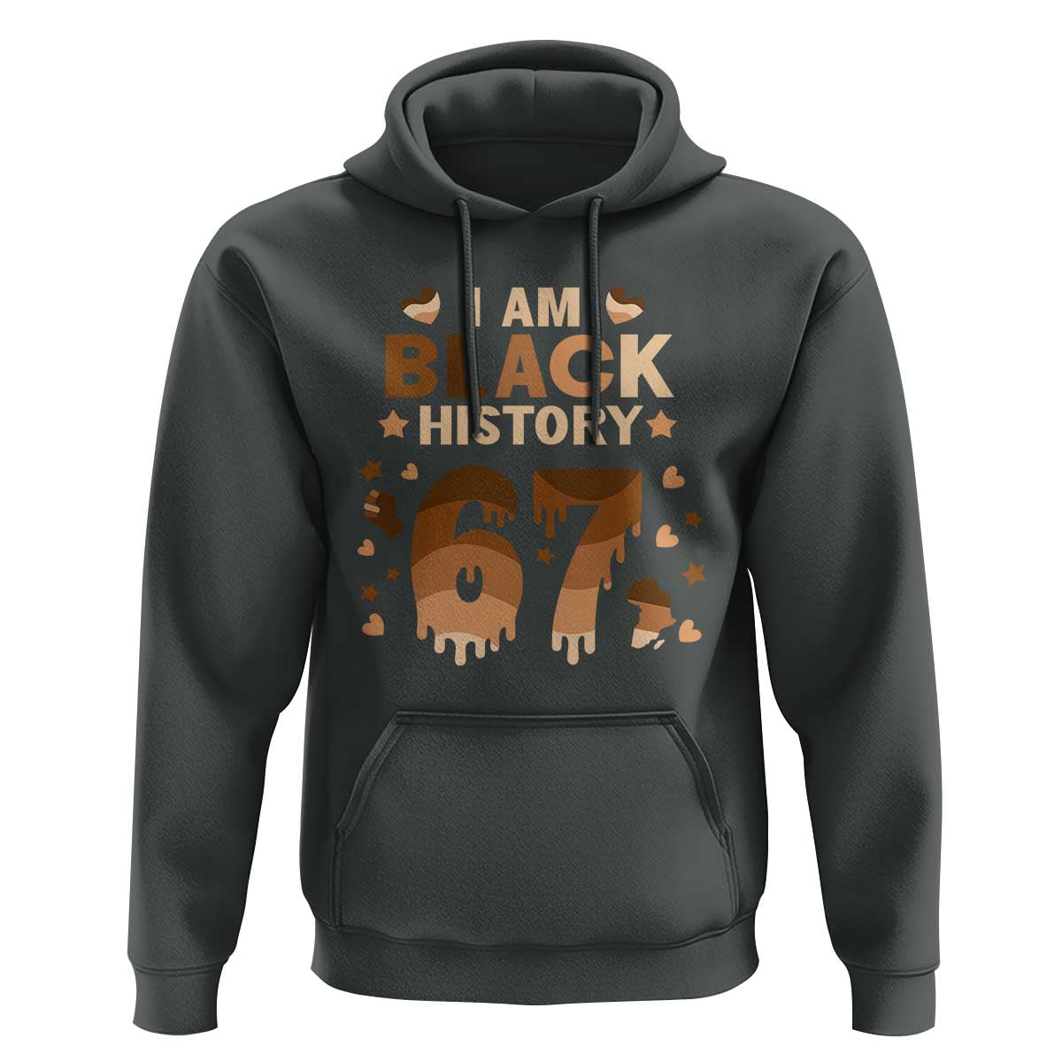 Funny Melanin Six Seven Meme Hoodie African American Gift - Wonder Print Shop
