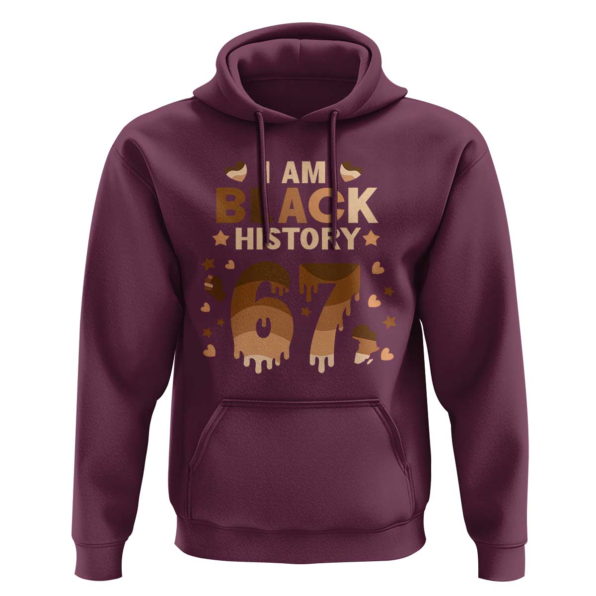Funny Melanin Six Seven Meme Hoodie African American Gift - Wonder Print Shop