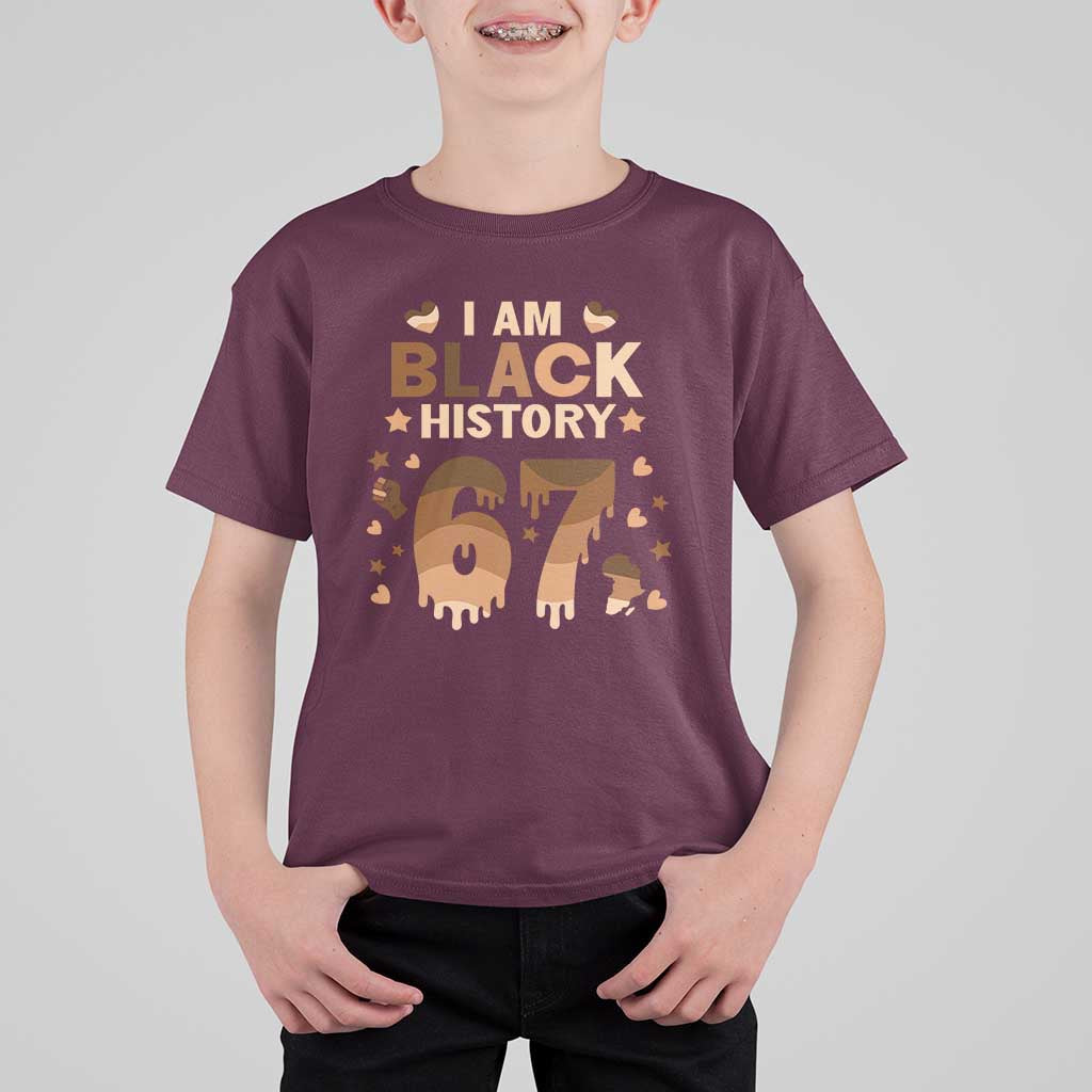 Funny Melanin Six Seven Meme T Shirt For Kid African American Gift - Wonder Print Shop