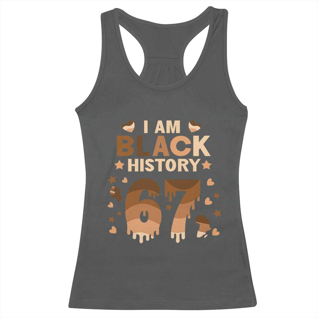 Funny Melanin Six Seven Meme Racerback Tank Top African American Gift - Wonder Print Shop