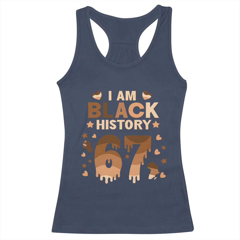 Funny Melanin Six Seven Meme Racerback Tank Top African American Gift - Wonder Print Shop