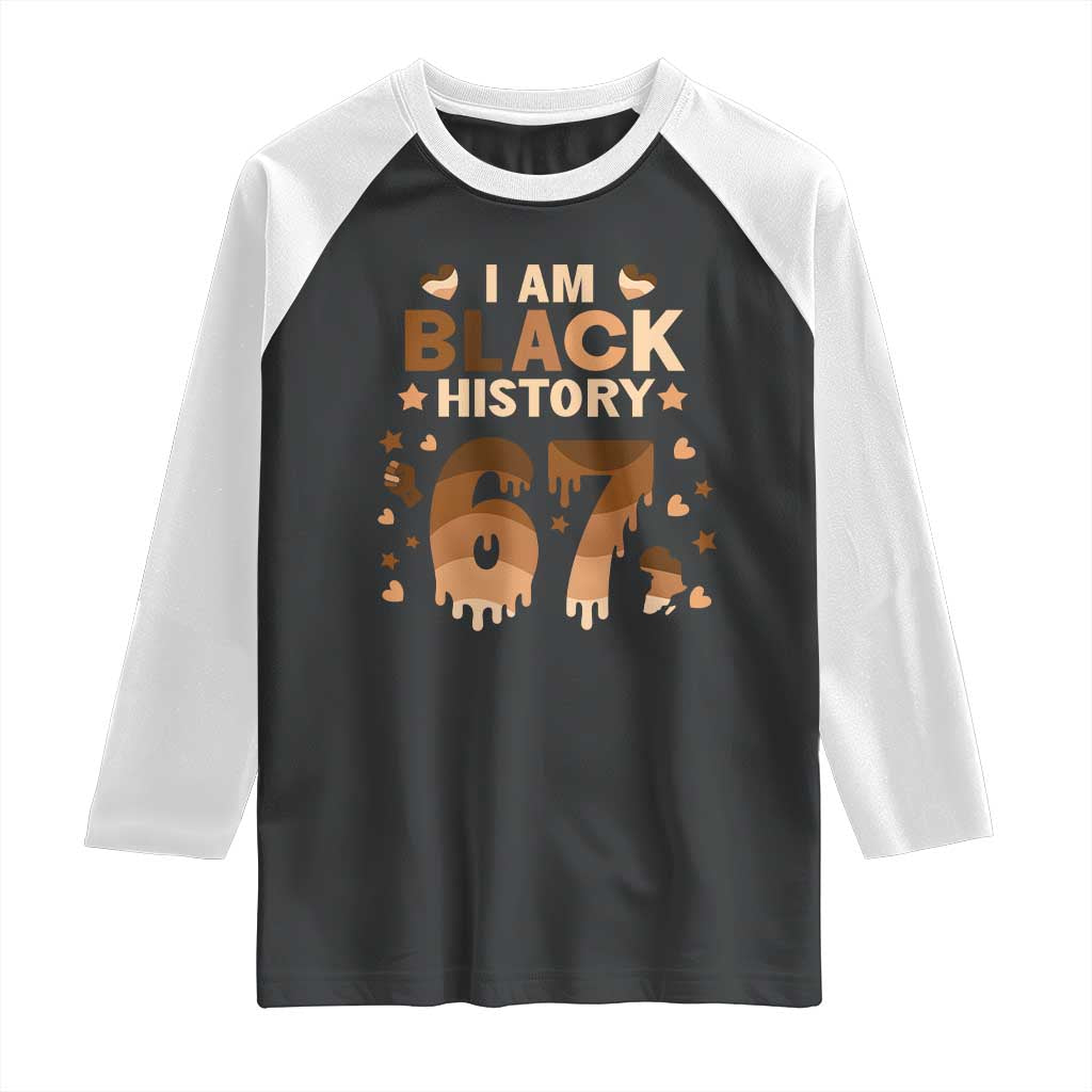 Funny Melanin Six Seven Meme Raglan Shirt African American Gift - Wonder Print Shop