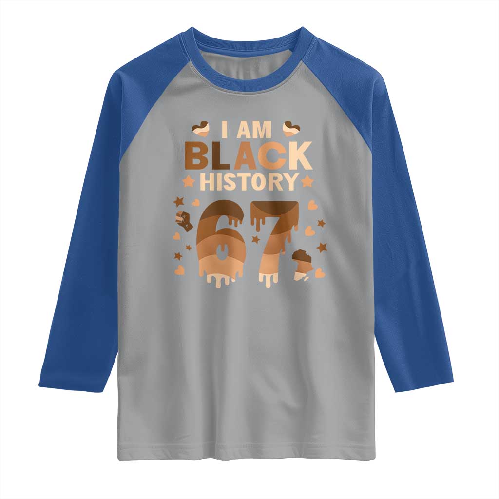 Funny Melanin Six Seven Meme Raglan Shirt African American Gift - Wonder Print Shop