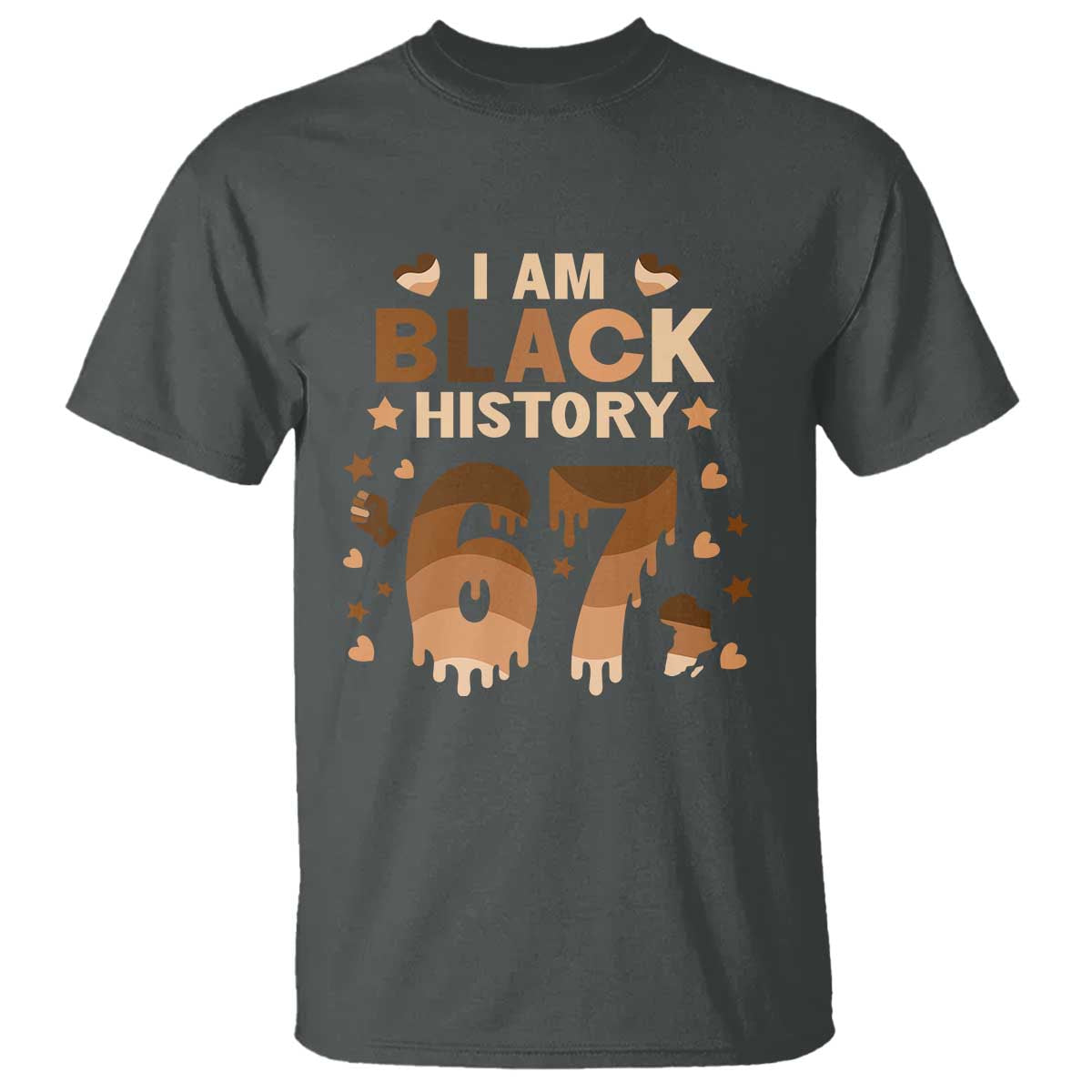 Funny Melanin Six Seven Meme T Shirt African American Gift - Wonder Print Shop
