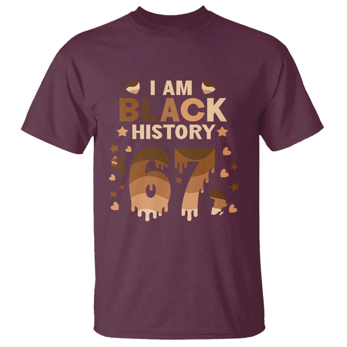 Funny Melanin Six Seven Meme T Shirt African American Gift - Wonder Print Shop