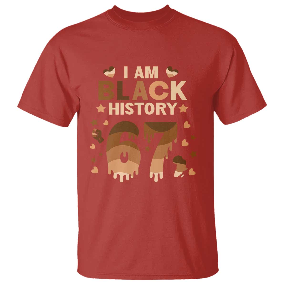 Funny Melanin Six Seven Meme T Shirt African American Gift - Wonder Print Shop