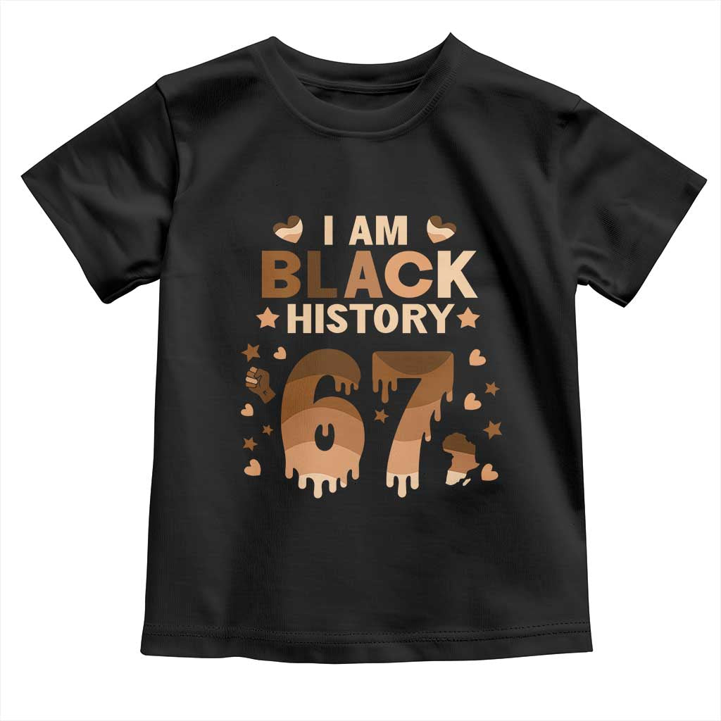 Funny Melanin Six Seven Meme Toddler T Shirt African American Gift - Wonder Print Shop