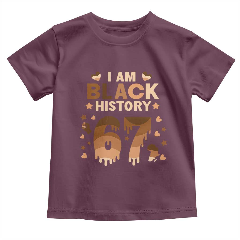 Funny Melanin Six Seven Meme Toddler T Shirt African American Gift - Wonder Print Shop