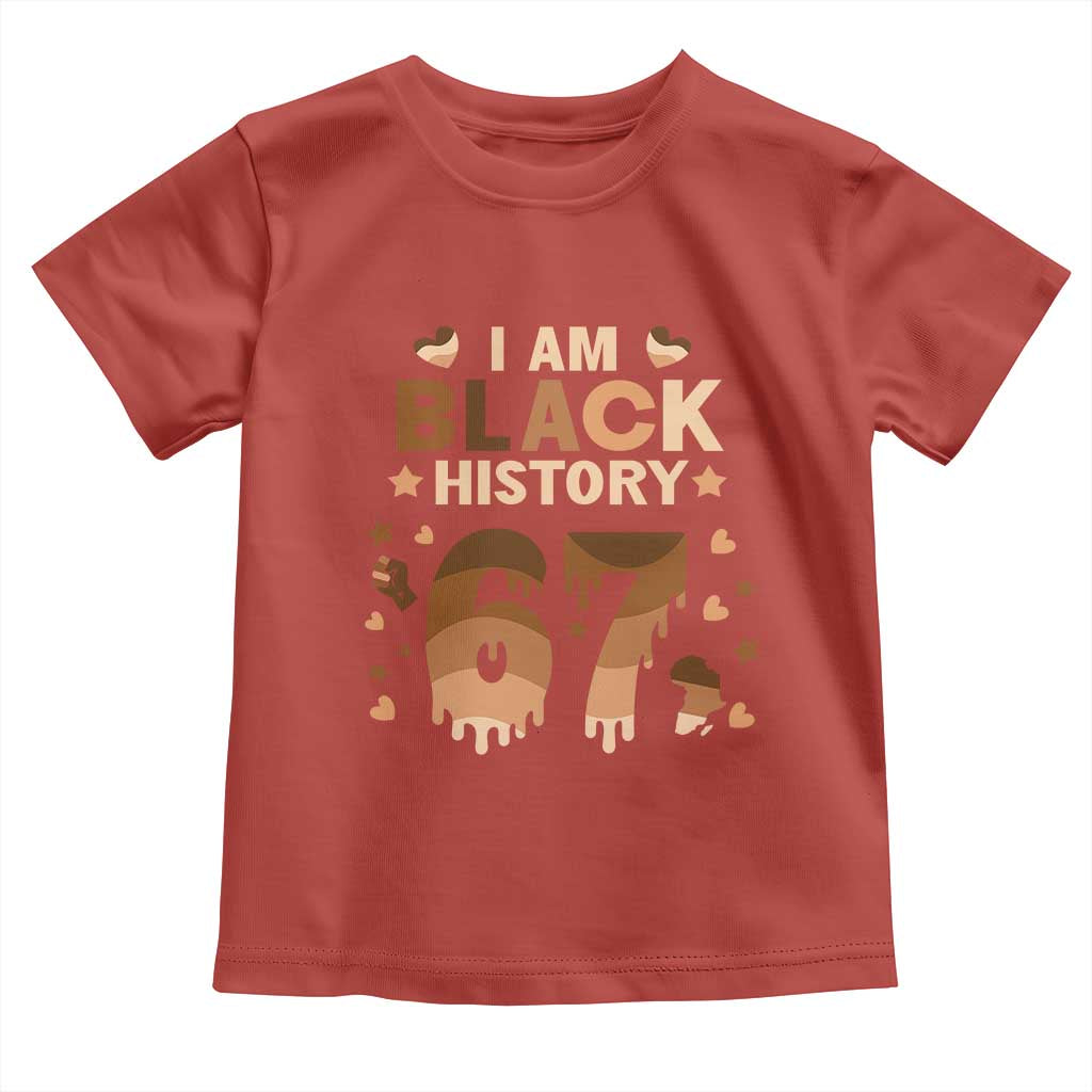 Funny Melanin Six Seven Meme Toddler T Shirt African American Gift - Wonder Print Shop