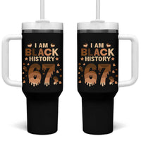 Funny Melanin Six Seven Meme Tumbler With Handle African American Gift - Wonder Print Shop