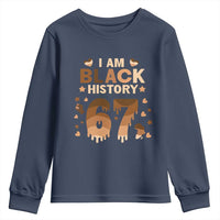 Funny Melanin Six Seven Meme Youth Sweatshirt African American Gift - Wonder Print Shop