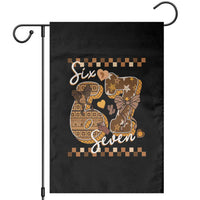 Funny African American Melanin Gift Garden Flag Six Seven Meme