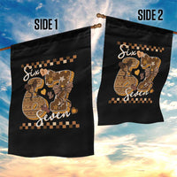 Funny African American Melanin Gift Garden Flag Six Seven Meme
