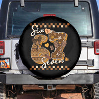 Funny African American Melanin Gift Spare Tire Cover Six Seven Meme