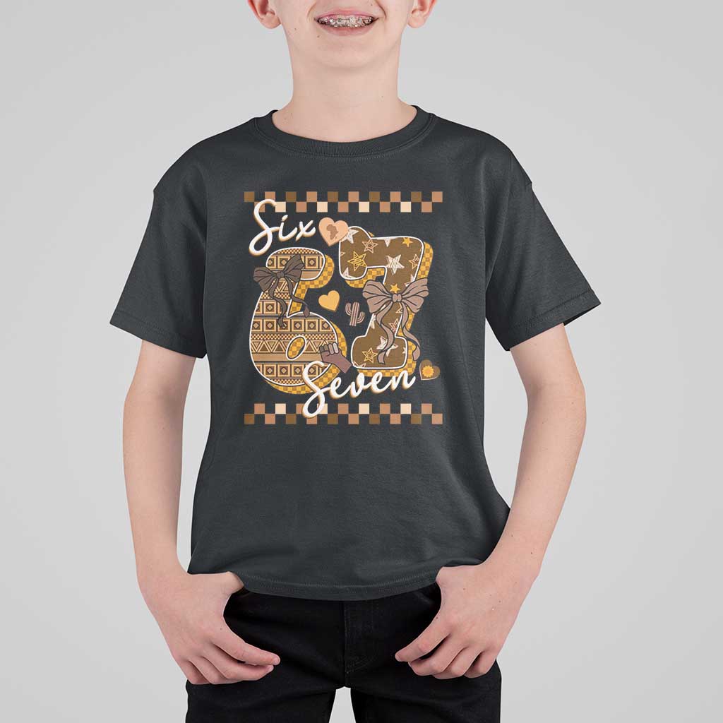 Funny African American Melanin Gift T Shirt For Kid Six Seven Meme