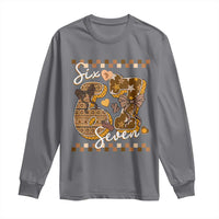 Funny African American Melanin Gift Long Sleeve Shirt Six Seven Meme