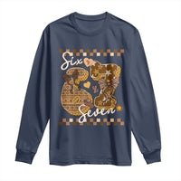 Funny African American Melanin Gift Long Sleeve Shirt Six Seven Meme