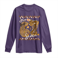 Funny African American Melanin Gift Long Sleeve Shirt Six Seven Meme