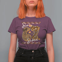 Funny African American Melanin Gift T Shirt For Women Six Seven Meme
