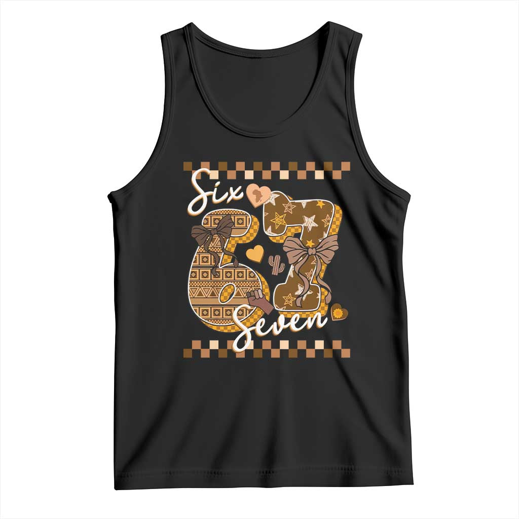 Funny African American Melanin Gift Tank Top Six Seven Meme