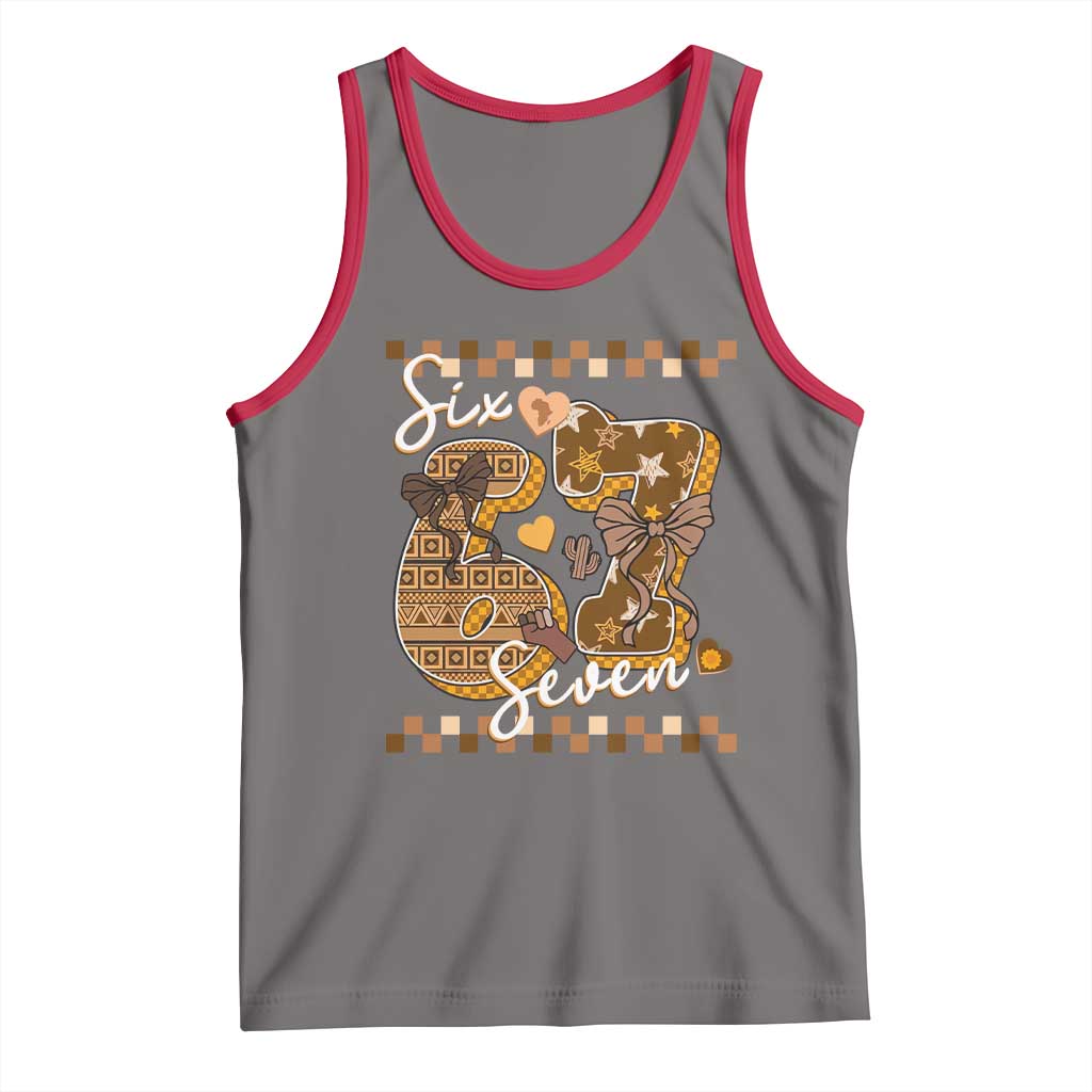 Funny African American Melanin Gift Tank Top Six Seven Meme