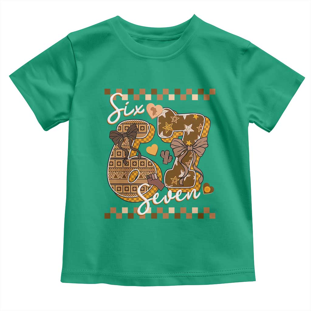 Funny African American Melanin Gift Toddler T Shirt Six Seven Meme