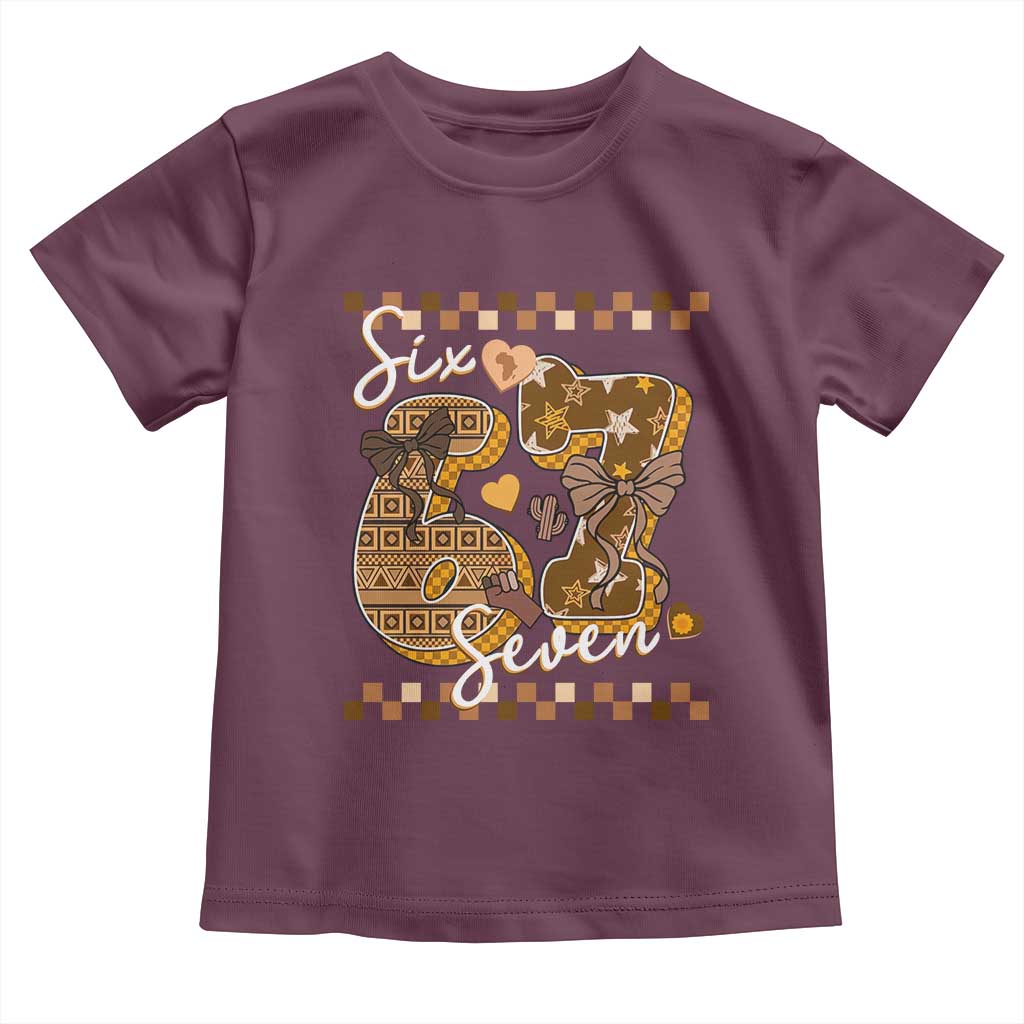 Funny African American Melanin Gift Toddler T Shirt Six Seven Meme