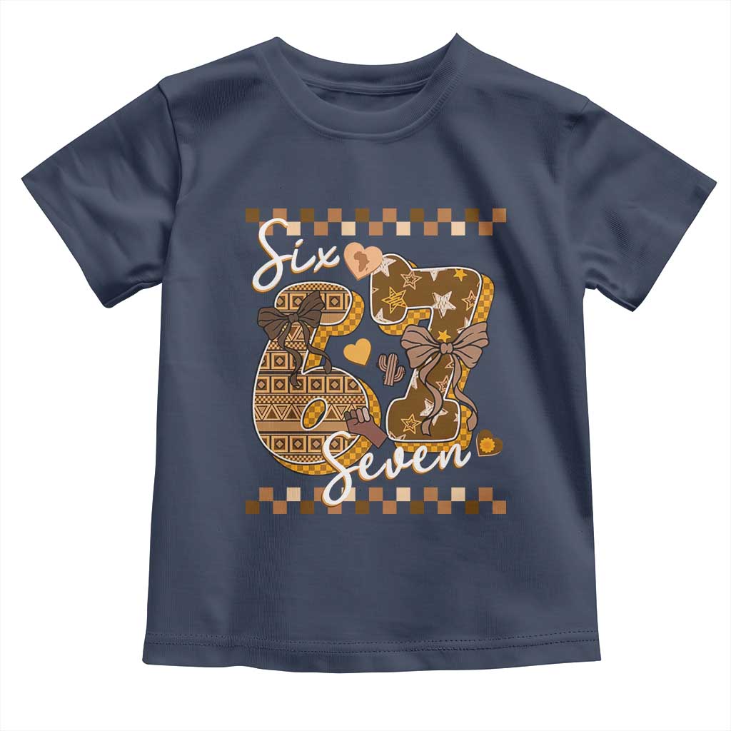Funny African American Melanin Gift Toddler T Shirt Six Seven Meme