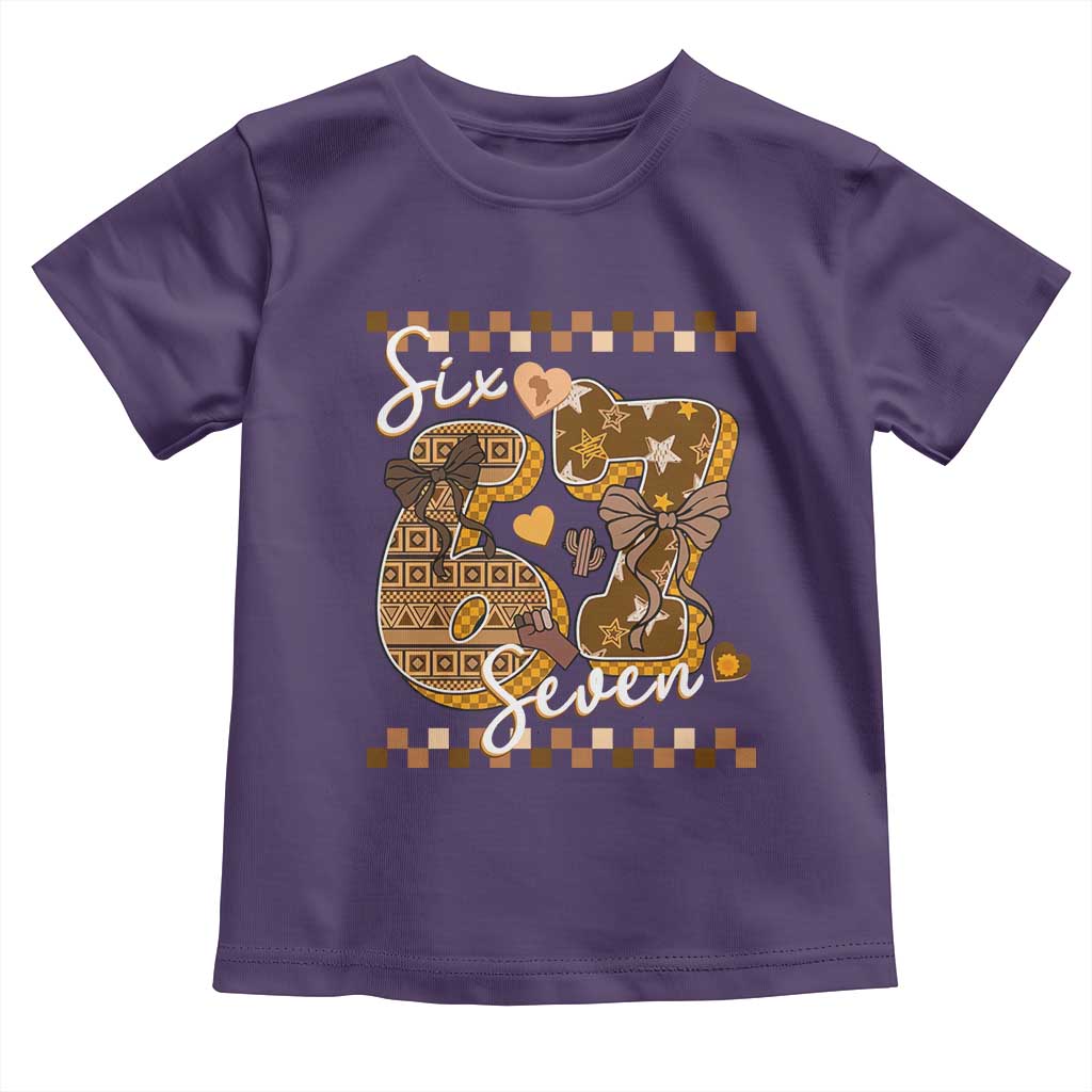 Funny African American Melanin Gift Toddler T Shirt Six Seven Meme