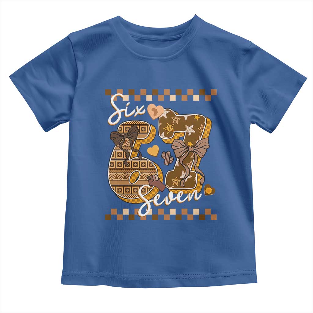 Funny African American Melanin Gift Toddler T Shirt Six Seven Meme