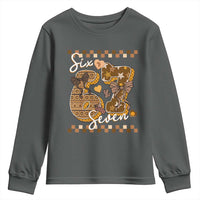 Funny African American Melanin Gift Youth Sweatshirt Six Seven Meme
