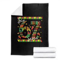Funny Six Seven Meme Throw Blanket Pan African Culture Gift
