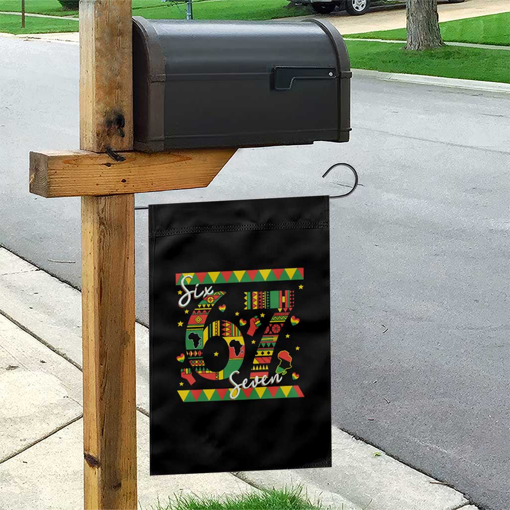 Funny Six Seven Meme Garden Flag Pan African Culture Gift