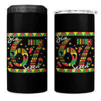 Funny Six Seven Meme 4 in 1 Can Cooler Tumbler Pan African Culture Gift