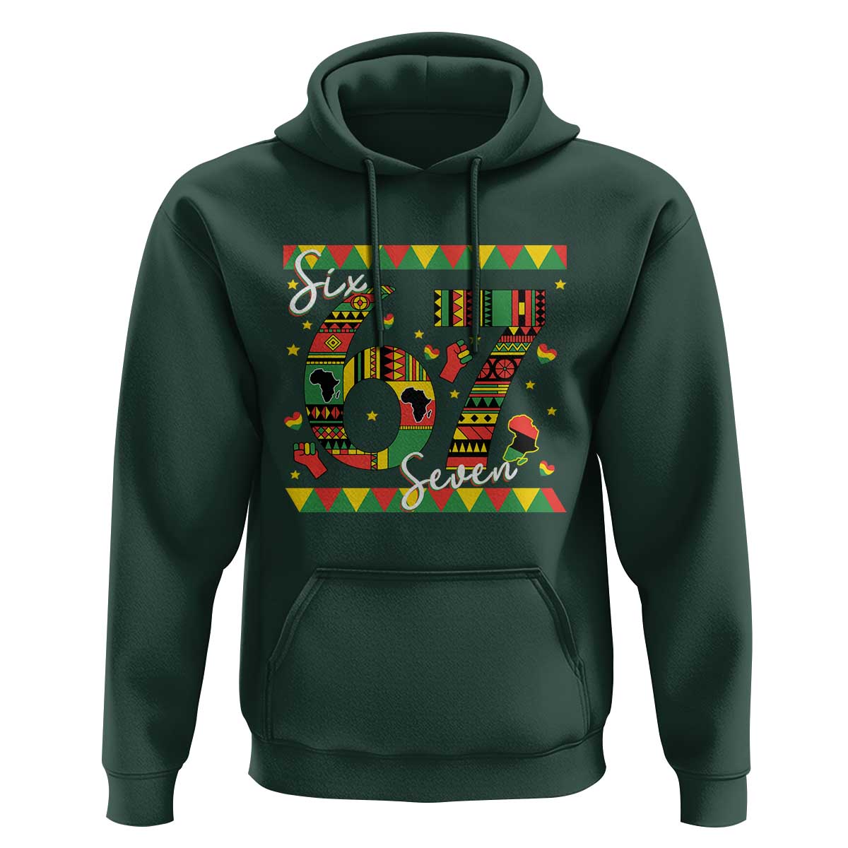 Funny Six Seven Meme Hoodie Pan African Culture Gift