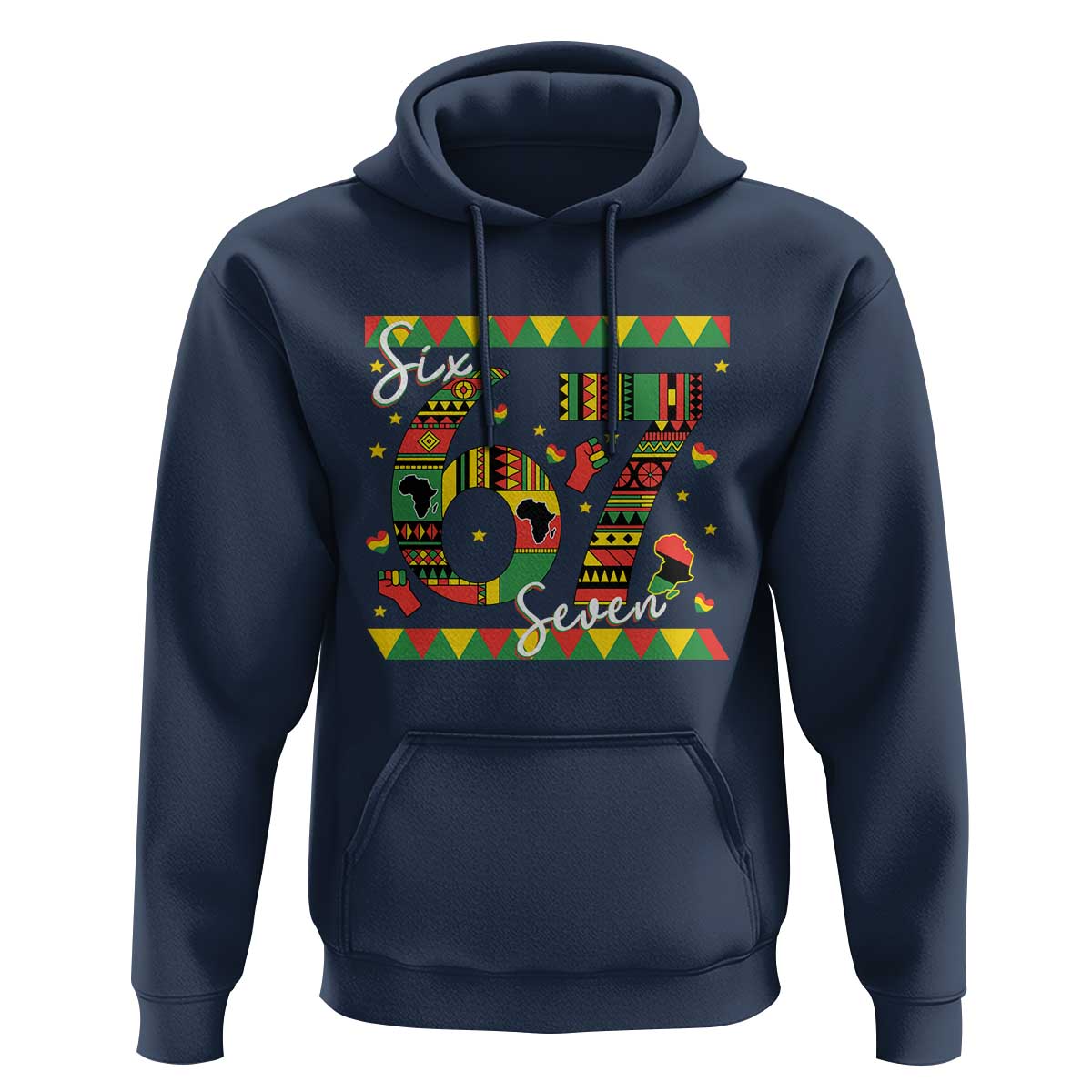 Funny Six Seven Meme Hoodie Pan African Culture Gift