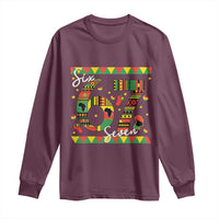 Funny Six Seven Meme Long Sleeve Shirt Pan African Culture Gift
