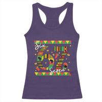 Funny Six Seven Meme Racerback Tank Top Pan African Culture Gift