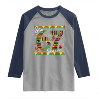 Funny Six Seven Meme Raglan Shirt Pan African Culture Gift