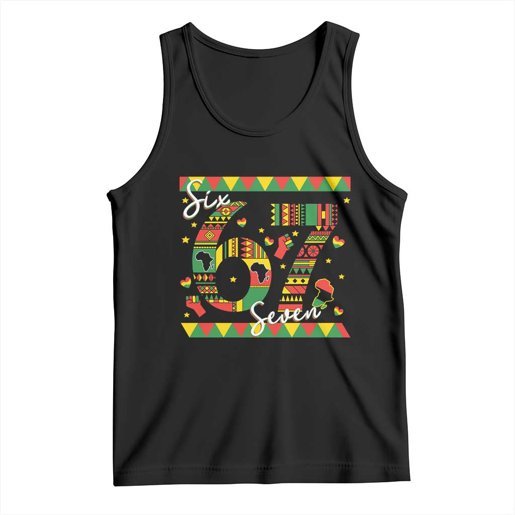 Funny Six Seven Meme Tank Top Pan African Culture Gift