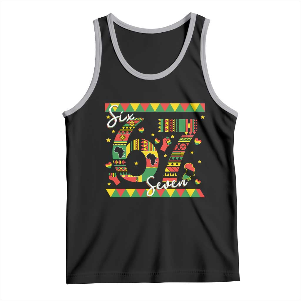 Funny Six Seven Meme Tank Top Pan African Culture Gift