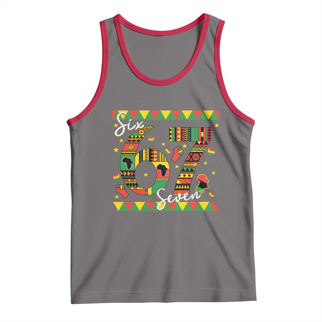 Funny Six Seven Meme Tank Top Pan African Culture Gift